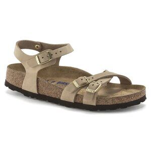 Birkenstock Nubuck Sandals Kumba Soft Footbed Beige EU 42 W 11-11.5 Wide